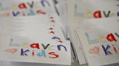 Leaven Kids show appreciation for first responders